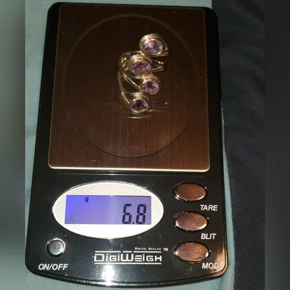 Beautiful Amethyst 925 Sterling Silver size 9 - Picture 6 of 6